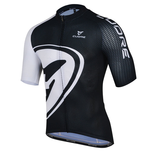 Men's Silver Race Jersey - Swiss Classic Black